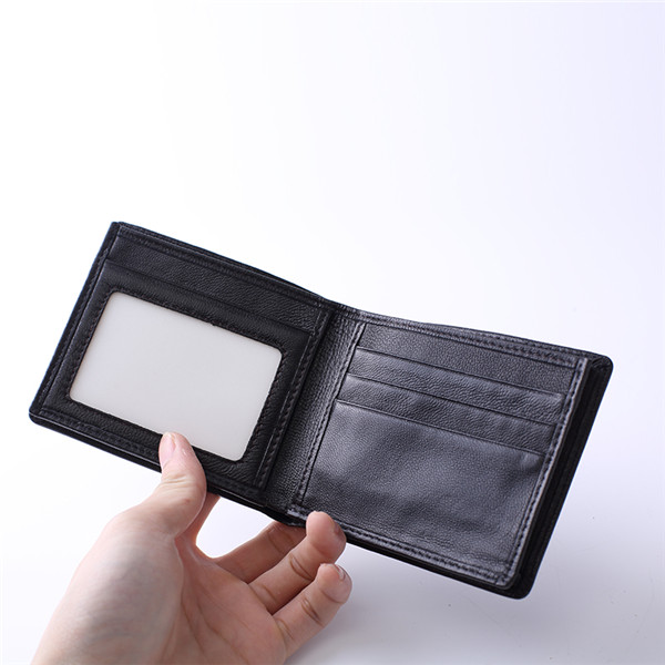 luxury style lichee leather wallet men