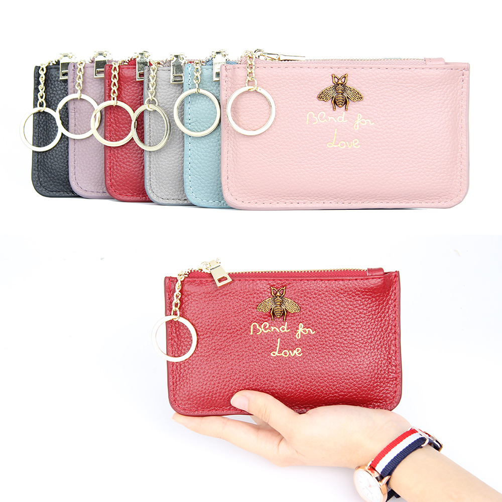 leather key chain wallet and key pouch wallet