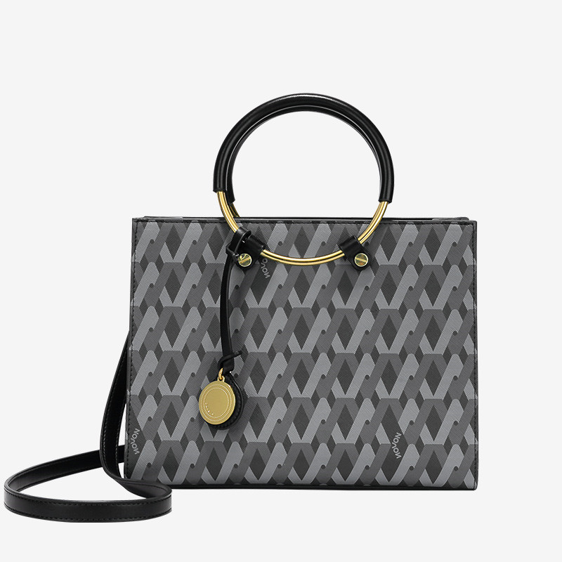 luxury pu leather tote bag large capacity bag handles for handbags