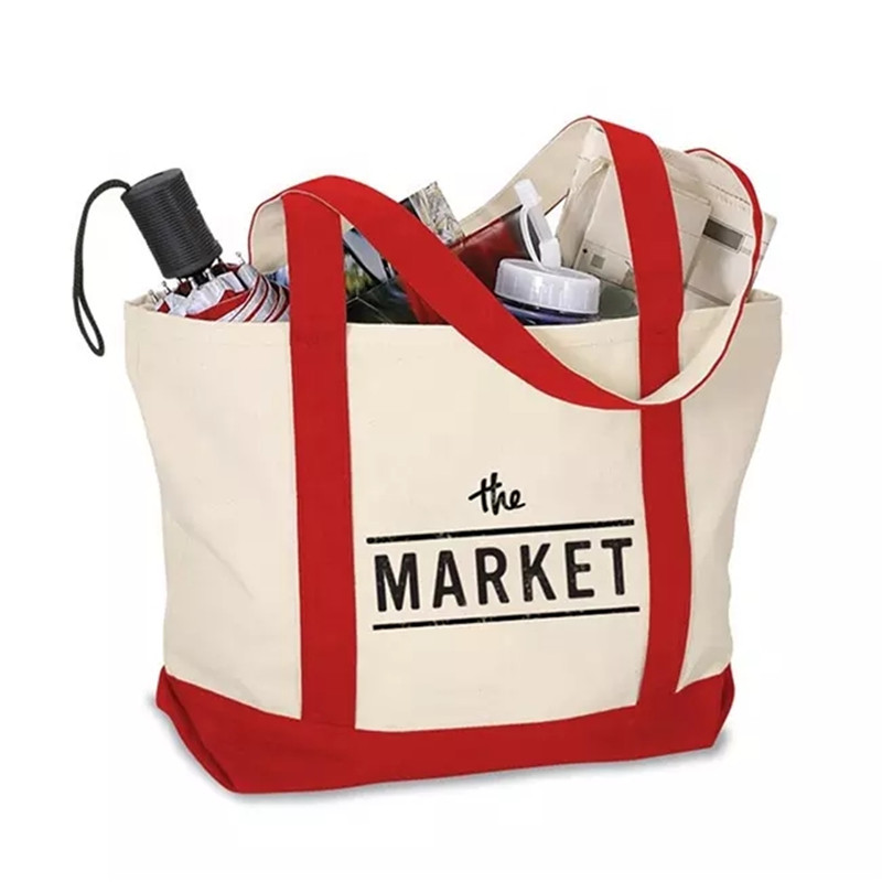 eco-friendly 100% cotton grocery shopping cloth bags lightweight