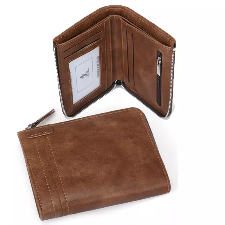 Genuine Leather Slim Wallet for Men Real Leather Mens Wallet
