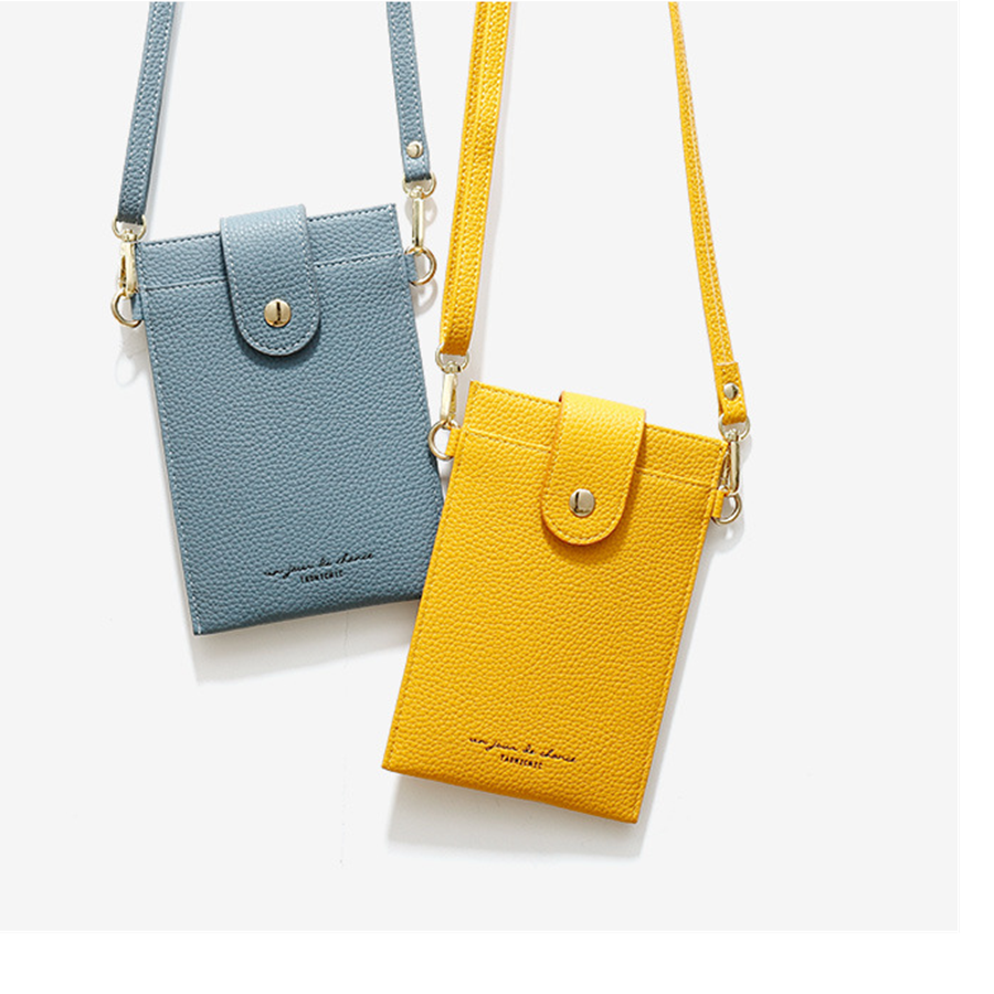 Small Korean Edition thin women's cross-body phone bag phone wallet case