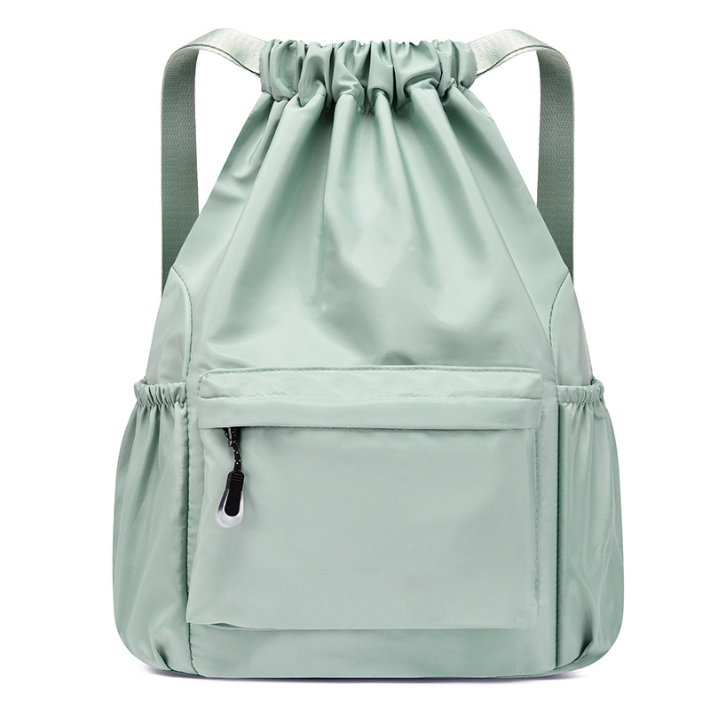 Hot sale plain bag custom lightweight waterproof drawstring travel backpack