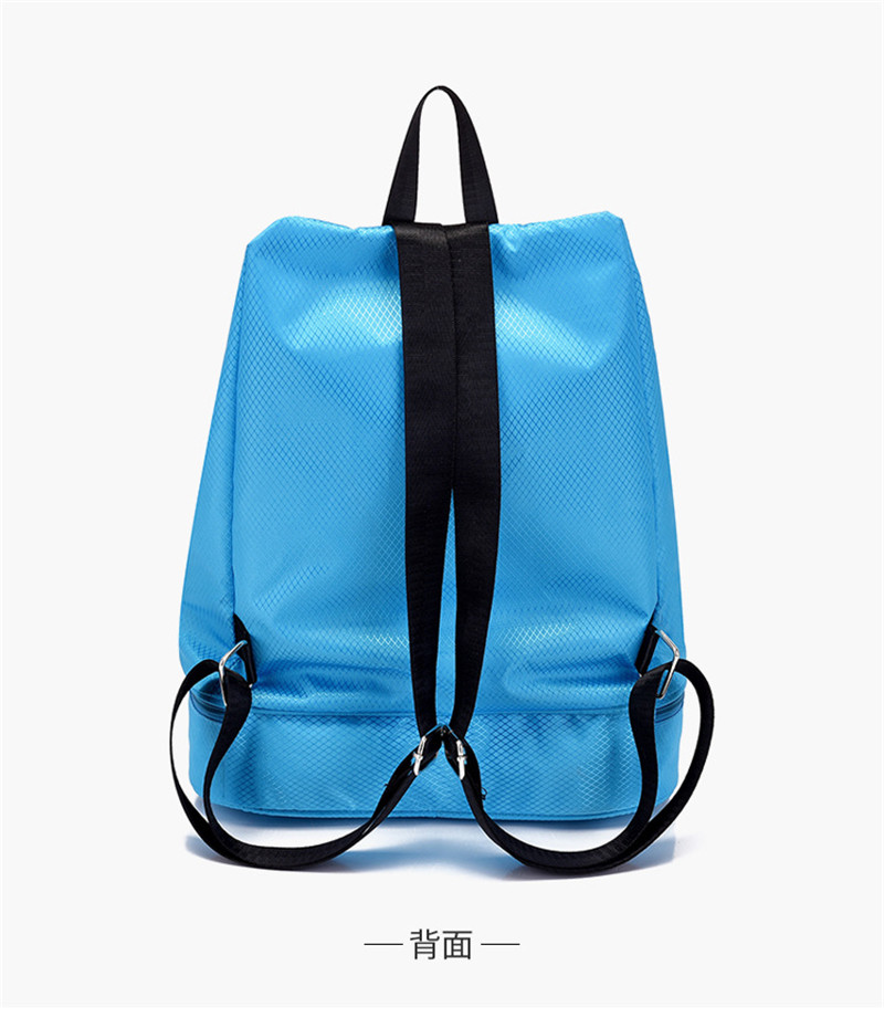 New wet and dry separation gym bag polyester drawstring backpack bag tote bag backpacks