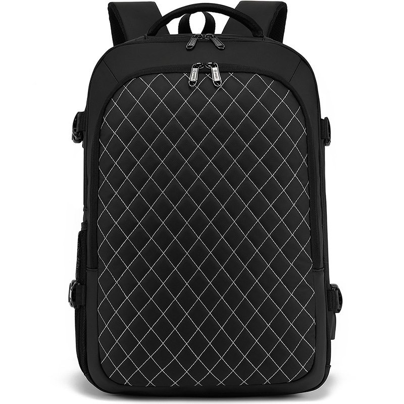 Fashion men's laptop back pack outdoor travel shoulder bag large capacity USB business computer backpack