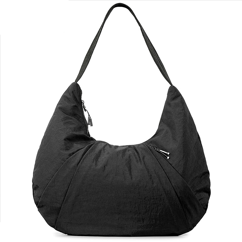 Lightweight  padding puffer crescent shoulder bag women's tote bags