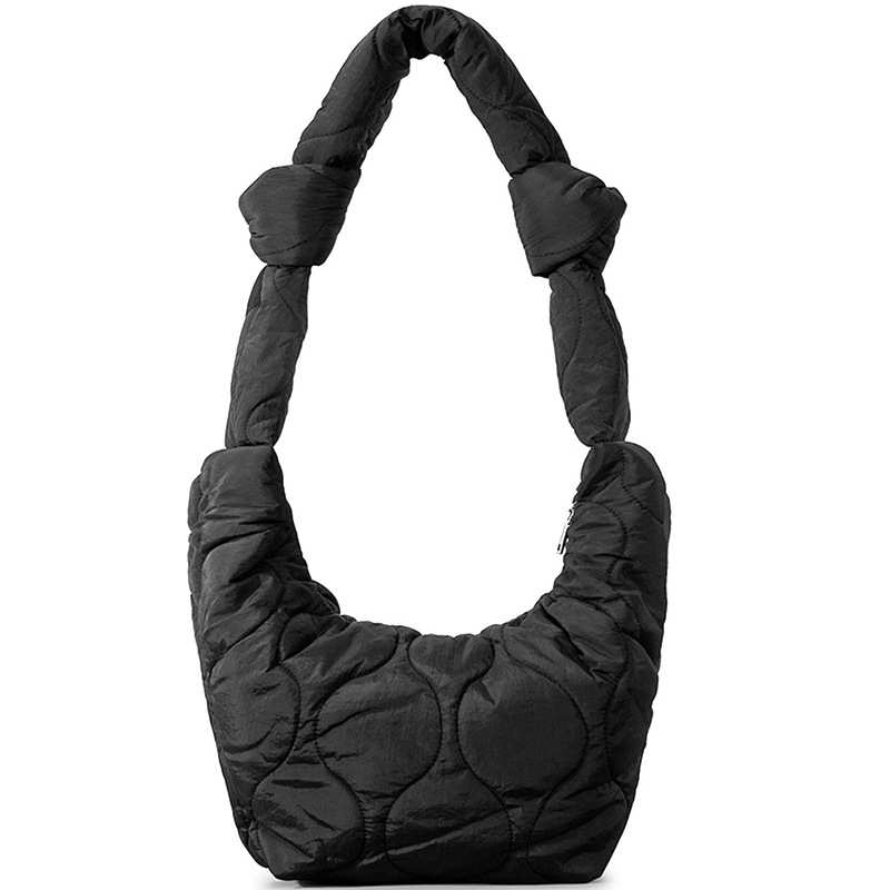 Winter women's tote bags padding down shoulder handbags