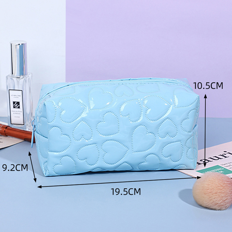 Women's makeup tool storage PU leather cosmetic bags